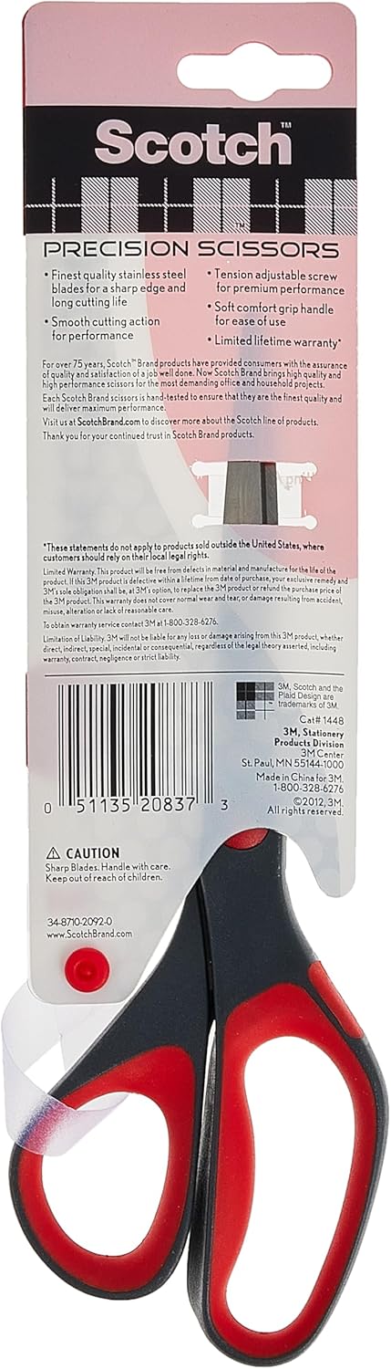Scotch 6" Precision Scissors, Great for Everyday Use (1446)