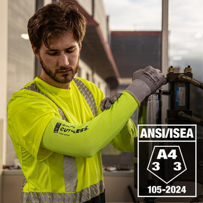 Majestic Glove Cut-Less Korplex Cut Resistant Sleeves w/Thumb Hole, Provide Arm and Wrist Protection