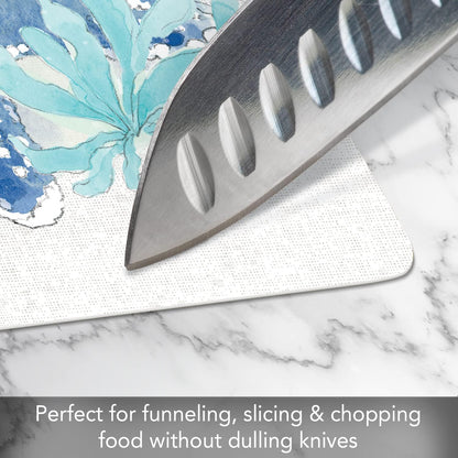 Cut N' Funnel Farmhouse Fall Designer Flexible Cutting Board Mat 15" x 11.5" Made in the USA Decorative Flexible Easy to Clean