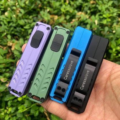 Automatic Utility Knife, Safety Auto Box Cutter Retractable, EDC Push Button Exacto Scalpel Knife, 10PCS #23 Razor Blades Pocket Knives with Clip
