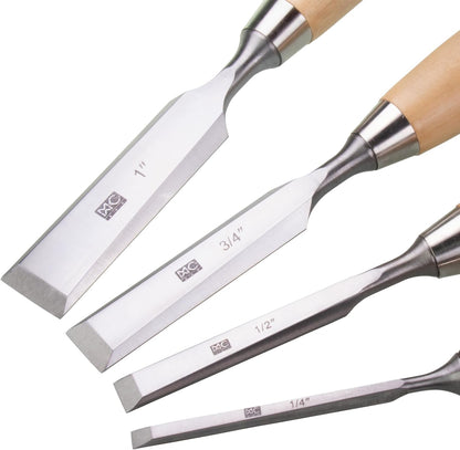 Woodworking 11 PC Carving Chisel Set with Wooden Storage Case - Gouges, Chisels and knifes for Hobbyists and Professional Wood Carving Tool