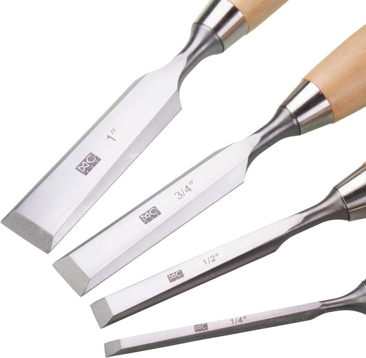 Woodworking 11 PC Carving Chisel Set with Wooden Storage Case - Gouges, Chisels and knifes for Hobbyists and Professional Wood Carving Tool