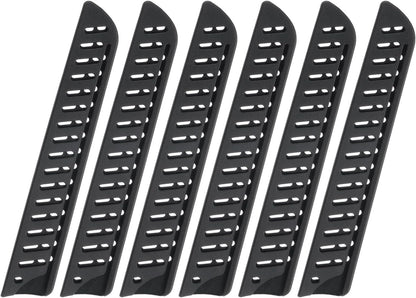 uxcell 6 Pcs Knife Cover Sleeves, 5.3" x 1" PP Knives Edge Guard Blade Protector Universal Knife Sheath for Home Kitchen, Black