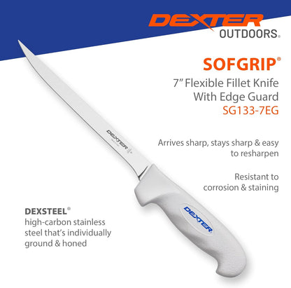 Dexter Outdoors 6" SOFGRIP Fillet Knife | Includes Edge Guard