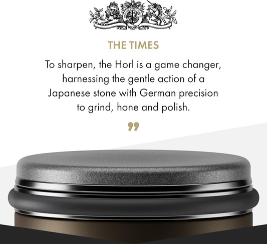 HORL 2 Walnut Rolling Knife Sharpener - Kitchen Knife Sharpener for Razor Sharp Edges - Diamond & Ceramic Knife Sharpening Kit - Professional Rolling Sharpener with 15° & 20° Angles - Made in Germany