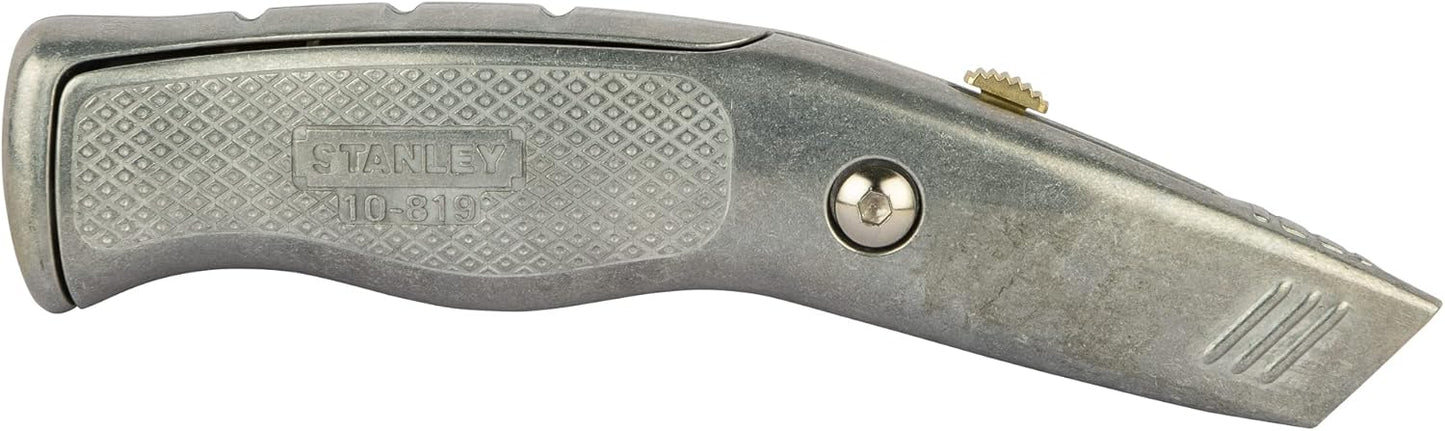 Stanley 0-10-819 Snap Off Knife "Pro" with retractable blade, Silver