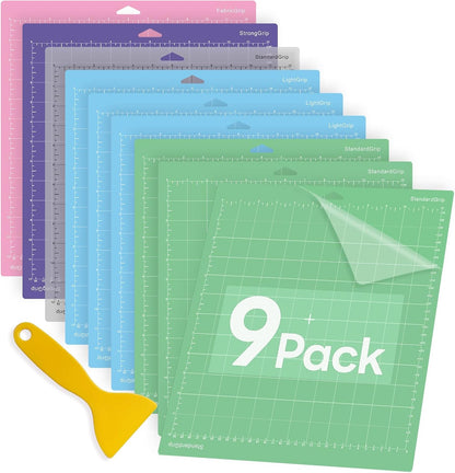 Cutting Mat for Cricut,12x12 inch 4 Pack Variety Cutting Mats LightGrip,Replacement Accessories for Cricut Maker 3/Maker/Explore 3/Air 2/Air/One