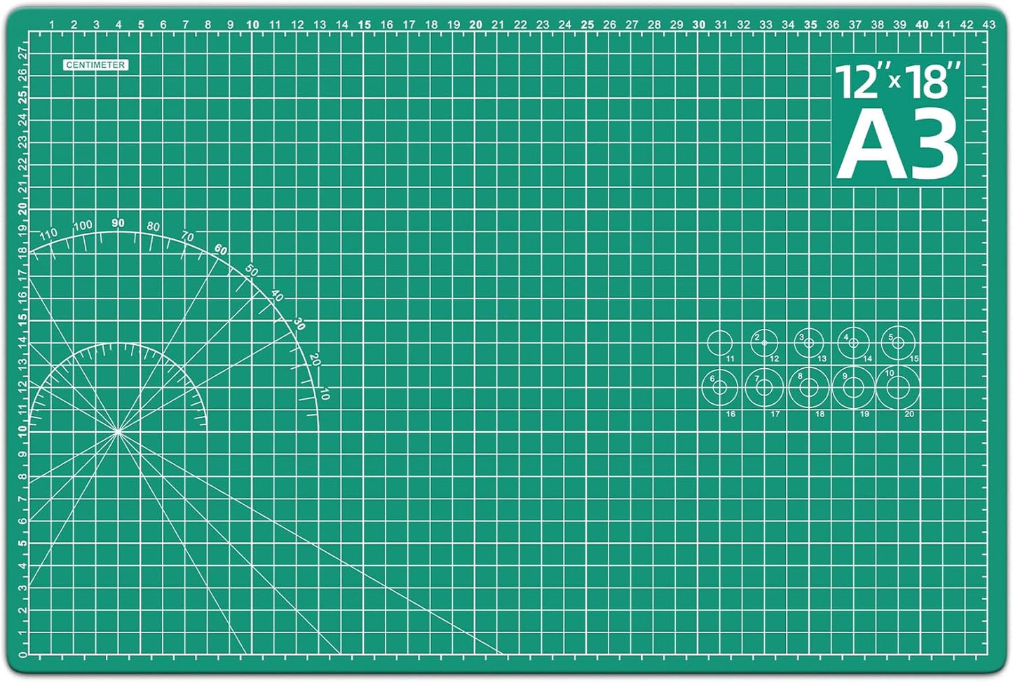 DIYSELF Cutting Mat 8in×6in, Self Healing Cutting Mat, A5 Rotary Cutting Mats for Crafts Sewing Hobby Fabric Project, 5-Ply Craft Cutting Board Double Sided, Craft Mat, Matting & Mounting Materials