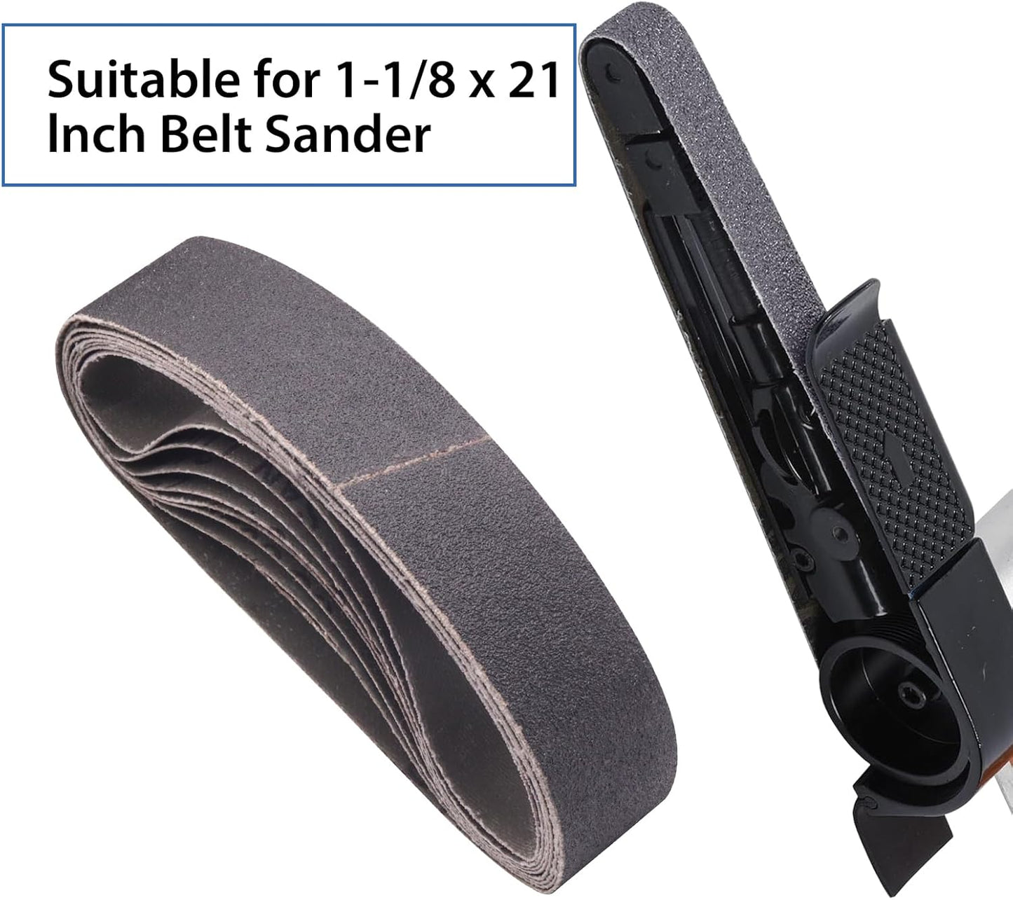 1x30 Inch Silicon Carbide Sanding Belts, 4 PCS Each of 80,120, 240, 400, 800,1000 Grits Knife Sharpening Belt Kits for 1 x 30 Inch Belt Sander, 24 Pack