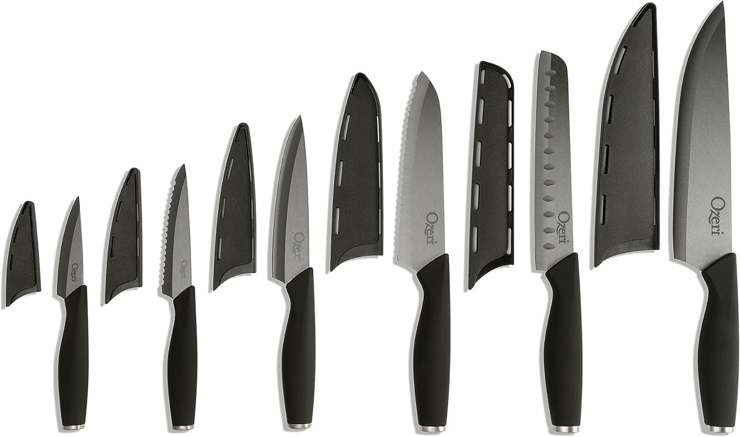 Ozeri Elite Chef 3-Piece Black Ceramic Knife Set