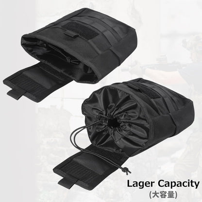 Azarxis Tactical Mini Belt Pouches, Multi-Purpose Small Battery Case Compact Utility EDC Card Slot Holder Waist Bags Military Molle Pack Sundries Storage Pack