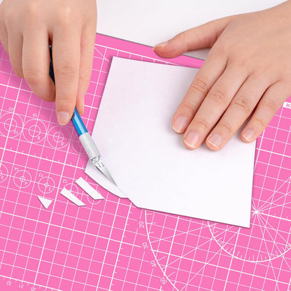 DIYSELF Cutting Mat 8in×6in, Self Healing Cutting Mat, A5 Rotary Cutting Mats for Crafts Sewing Hobby Fabric Project, 5-Ply Craft Cutting Board Double Sided, Craft Mat, Matting & Mounting Materials