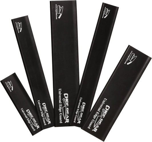 Ergo Chef 5pc Universal Knife Edge Guard Set Multicolored / Multi-sized / for Chef knife, Santoku, Bread, Utility and Paring knives