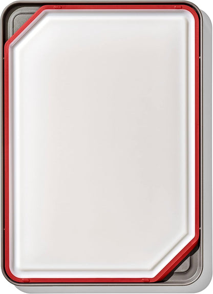 OXO Outdoor Kitchen Cutting Board & Tray,White