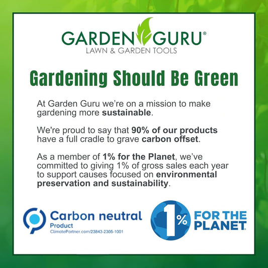 Garden Guru Extra Long Stainless Steel Pruner Pruning Shears Clippers Snips – Sharp Bonsai Cutter Plant Trimming Scissors – Straight Blade Garden Scissors Tool – Great for Roses Flowers Herbs Fruits