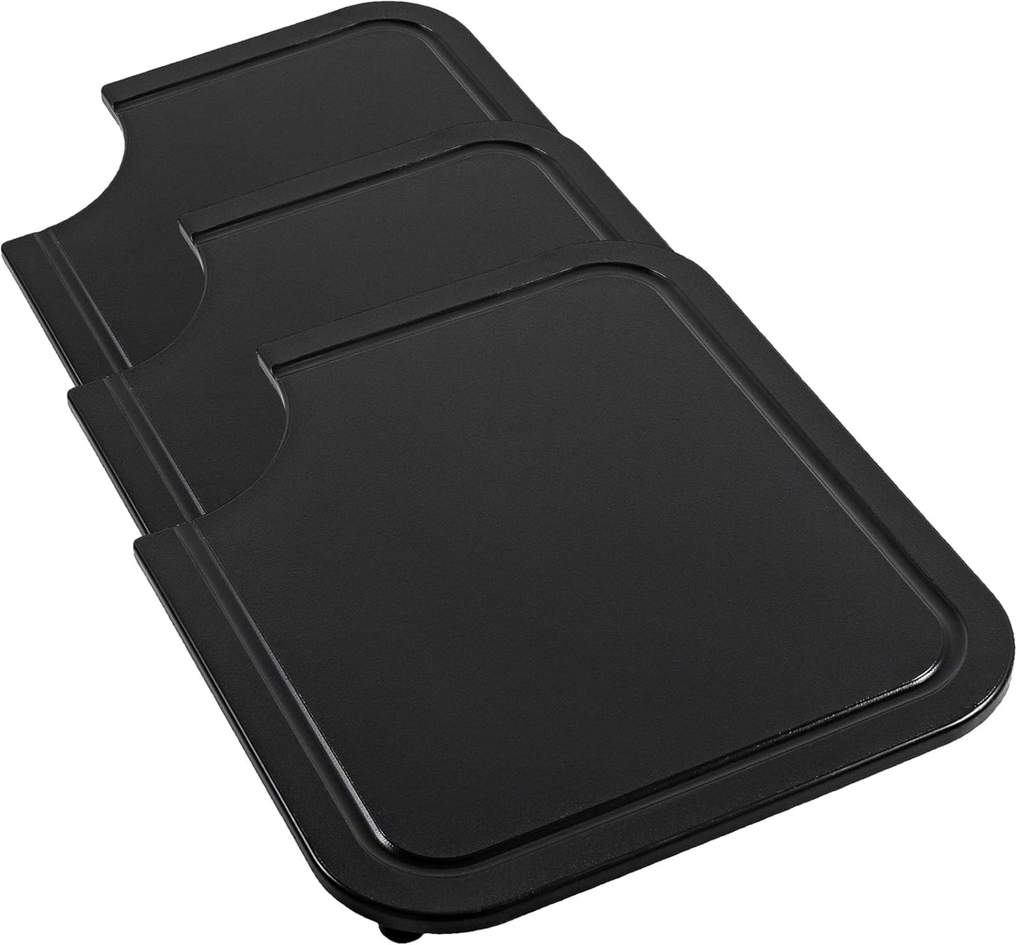 Camco RV/Marine Sink Mate 12½-Inches x 14 ½-Inches Cutting Board - Fits Securely Over Your RV or Boat's Kitchen Sink - Ideal for Cleaning, Carving and Chopping - Black (43858)