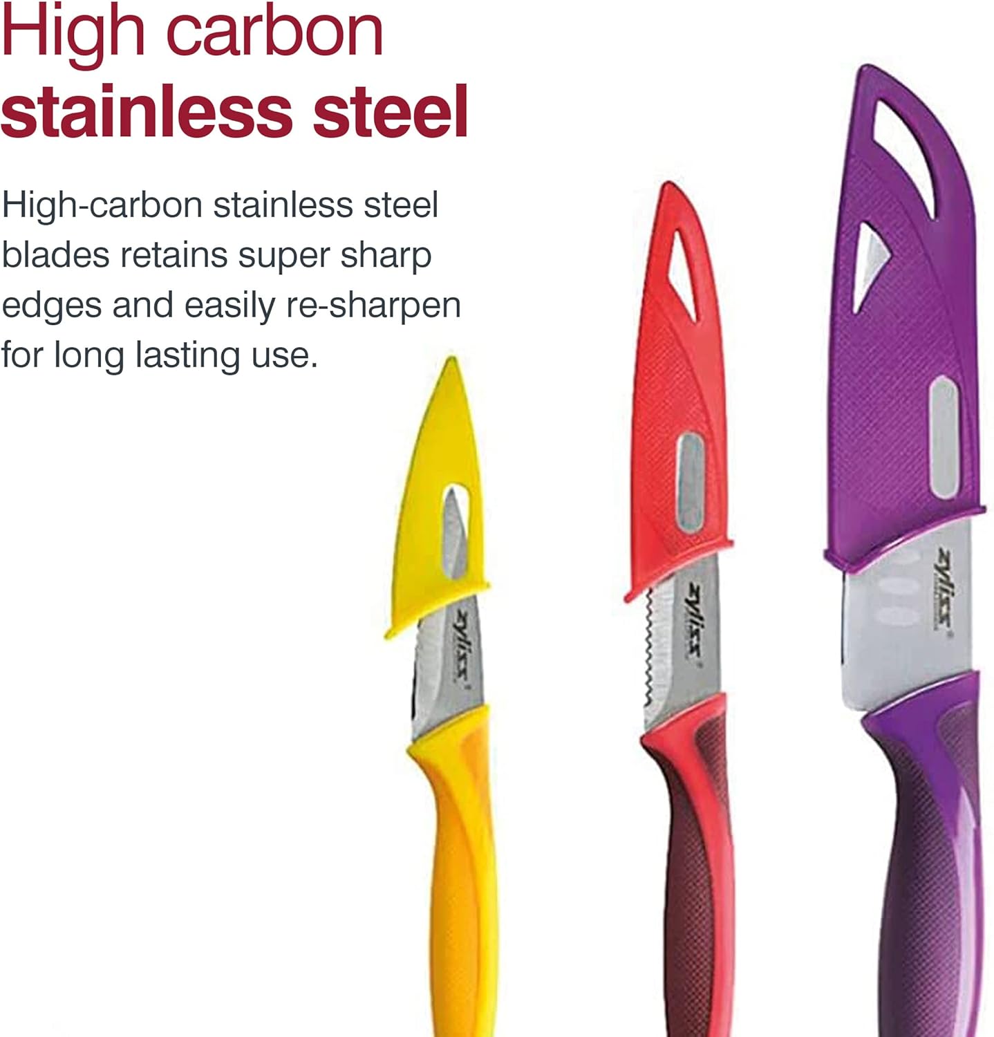 ZYLISS 2-Piece Paring Knife Set with Sheath Covers