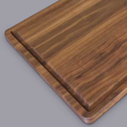 Casual Home Delice Rectangle Juice Drip Groove Cutting Board 15.5"Wx11"Dx0.75"H, Walnut