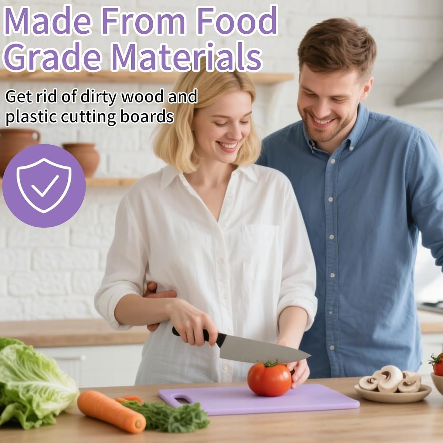 Silicone Cutting Boards for Kitchen 11.8''x 8.6'', BPA Free Flexible Cutting Board Cutting Mat for Meat, Vegetables and Fruit, Cutting Boards for Kitchen Dishwasher Safe