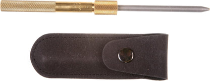 EZE-LAP 3-1/4" x 1/4" Diamond Round Sharpener in Brass Handle