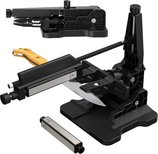 Upgraded XARILK Professional Knife Sharpening System GEN2, Heavy-duty | Aluminum Precision Knife Sharpener Tool & Sharpening Kit W/Diamonds (320# 800# 2000#)