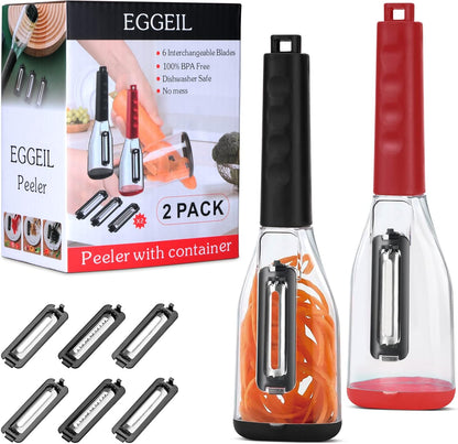 3 in1 vegetable peeler with container.New with box storage kitchen special fruitpeeler,Peeling knife with storage box in kitchen tool.Fruits and veggie peeler with catcher