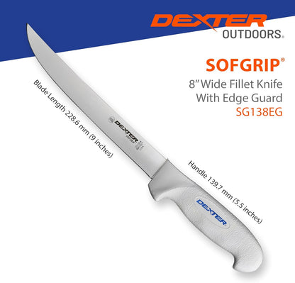 Dexter Outdoors 6" SOFGRIP Fillet Knife | Includes Edge Guard