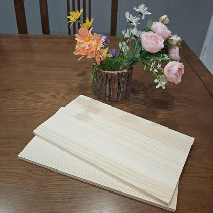 4PCS Rectangle Wood Boards Unfinished Wood Blocks for Crafting, 8x6x1in Blank Whittling Wooden Blocks for Wood Carving,Painting & Burning