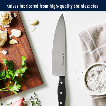 HENCKELS Statement Razor-Sharp 15-Piece White Handle Knife Set with Block, German Engineered Knife Informed by over 100 Years of Mastery