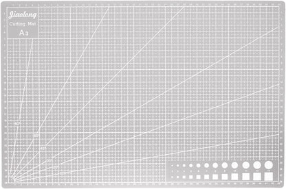 HARFINGTON A5 Self-Healing Cutting Mat 9"x6" Craft Cutting Board for DIY Art Work Sewing Cutting, Black