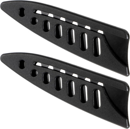2 PCS Black Knife Sheaths for Kitchen Knives, Safety Knifes Cover Sleeves Universal Plastic Knifes Sheath Portable Blade Protector for 3.9 Inch Paring Knife, Paring Utility Bread Chef