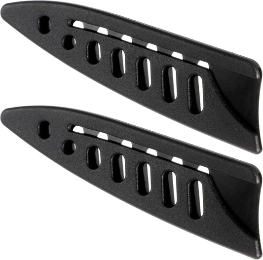 2 PCS Black Knife Sheaths for Kitchen Knives, Safety Knifes Cover Sleeves Universal Plastic Knifes Sheath Portable Blade Protector for 3.9 Inch Paring Knife, Paring Utility Bread Chef
