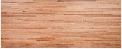 CONSDAN Butcher Block Counter Top, USA Grown Oak Solid Hardwood Countertop, Wood Slabs for Kitchen, Reversible, Both Side Polished, Prefinished with Food-safe Oil, 1.5" Thickness, 18" L x 25" W