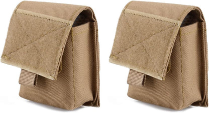 Azarxis Tactical Mini Belt Pouches, Multi-Purpose Small Battery Case Compact Utility EDC Card Slot Holder Waist Bags Military Molle Pack Sundries Storage Pack