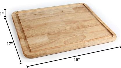 Camco - Hardwood Cutting Board and Stove Topper with Non-Skid Backing, Includes Flexible Cutting Mat (43753)