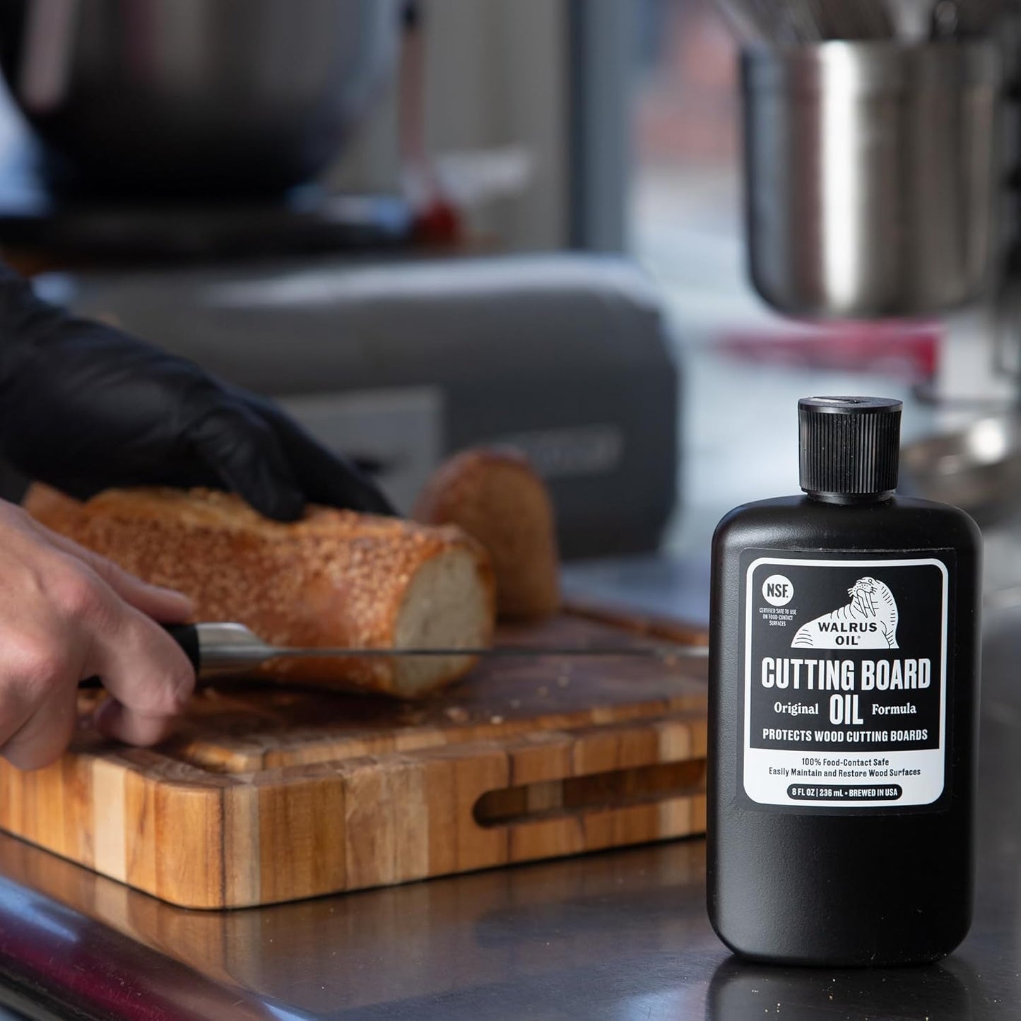 WALRUS OIL - Cutting Board Oil and Wood Butcher Block Oil, 8 oz Bottle, FDA Food-Contact Safe