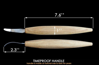 BeaverCraft Wood Carving Hook knife SK4s Long 2.4'' - Spoon Carving Tools – Spoon Whittling Knife for Professional Carvers & Beginners - Crooked Whittling Knives for Spoons Bowls Cups