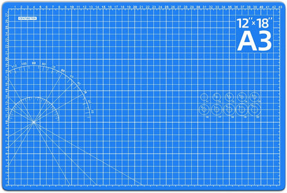 DIYSELF Cutting Mat 8in×6in, Self Healing Cutting Mat, A5 Rotary Cutting Mats for Crafts Sewing Hobby Fabric Project, 5-Ply Craft Cutting Board Double Sided, Craft Mat, Matting & Mounting Materials