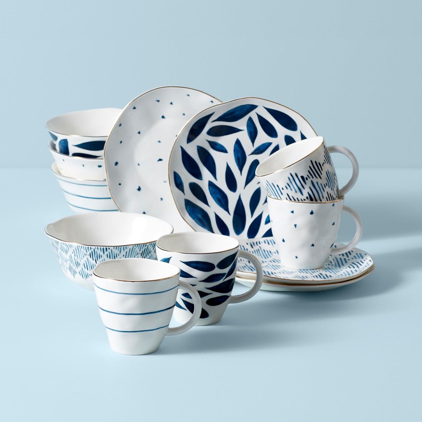 Lenox 895698 Blue Bay 2-Piece Glass Cutting Board Set
