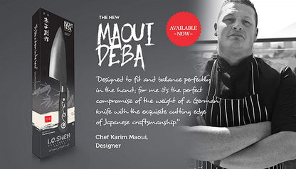 I.O. SHEN Maoui Deba, Chef Knife, Japanese Knife - 7"