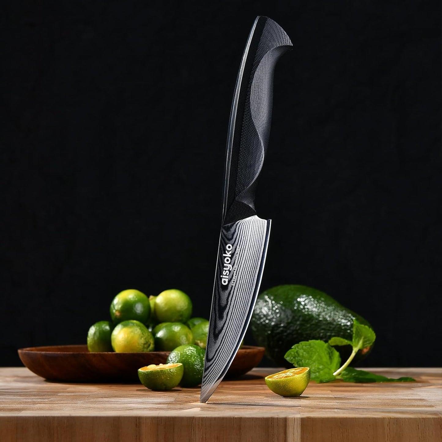 aisyoko 4.5 Inch Paring Knife, Damascus Steel Chef Knife with Ergonomic G10 Handle, VG10 High Carbon Steel, Professional Kitchen Knife for Fruit Vegetable Carving, Ultra Sharp Blades