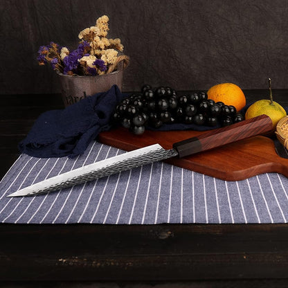 WILDMOK 8 Inch Chef Knife 3 Schichten 9CR18MOV CLAD STAEL, geschmiedetes Gyuto -Chef Knife mit achteckigem Griff