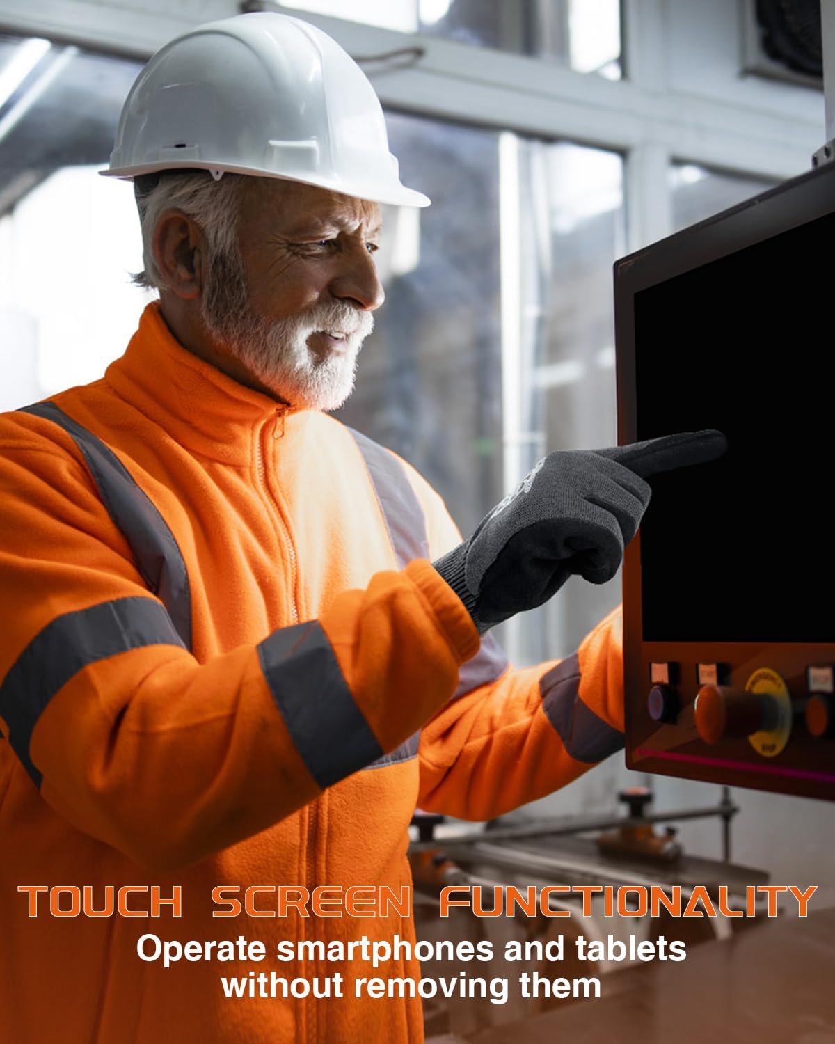 A9 Cut Resistant Work Gloves, 18 Gauge Ultra-light Foam Nitrile Coated Touchscreen ANSI A3 A4 A6 A9 Cutting Glove