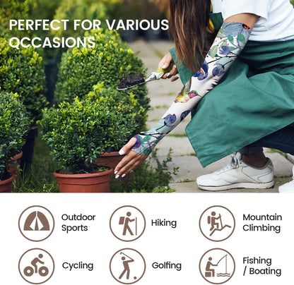 YPHCDO Gardening Sleeves Farm Sun Protection Arm Cooling Sleeves Thorn Proof Garden for Women Men with Thumb Hole