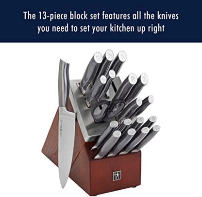 Silvercap 14 Piece Knife Block Set, Black