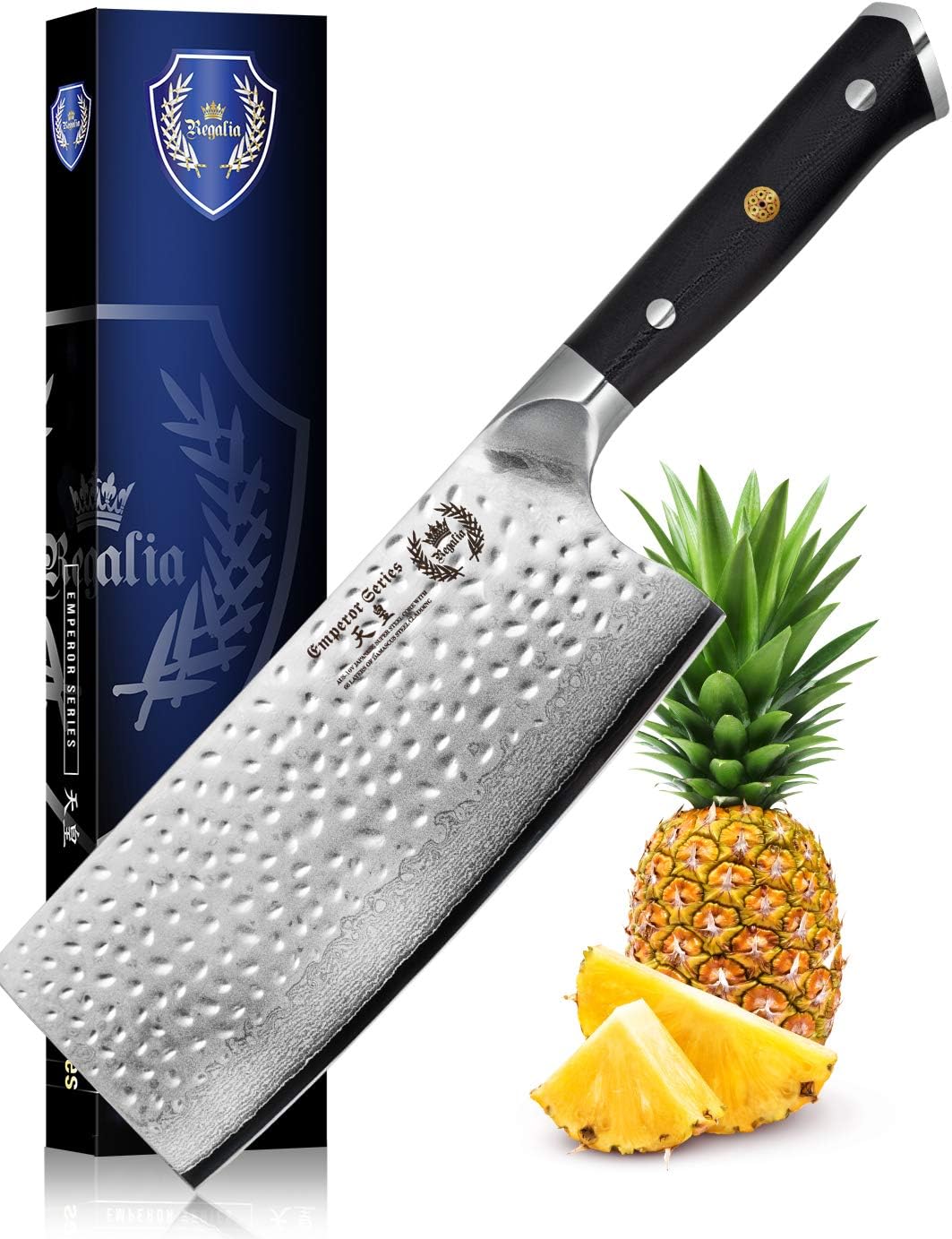 Regalia Paring (Petty) Knife 3.5 inch: Japanese AUS10 Super Steel 67 Layer High Carbon Stainless Damascus Steel Peeling Utility knives