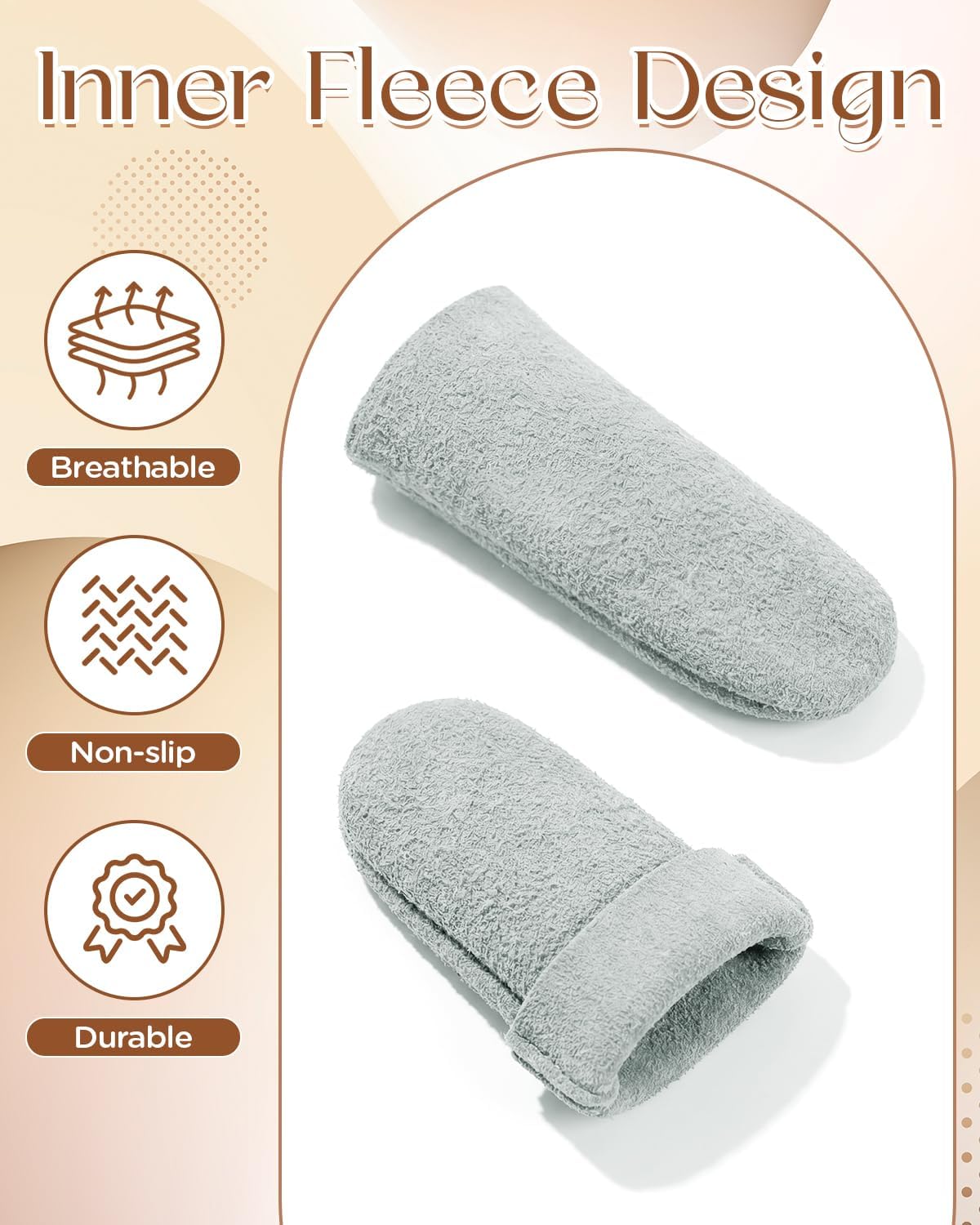 EORTA 10 Pack Non-Slip Suede Finger Cots, Leather Finger Protectors for Needle Felting, Sewing, Electronics Repair, Knitting, Needlework, Embroidery & Crafts, Brown