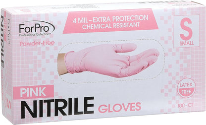 ForPro Disposable Nitrile Gloves, Chemical Resistant, Powder-Free, Latex-Free, Non-Sterile, Food Safe, 4 Mil