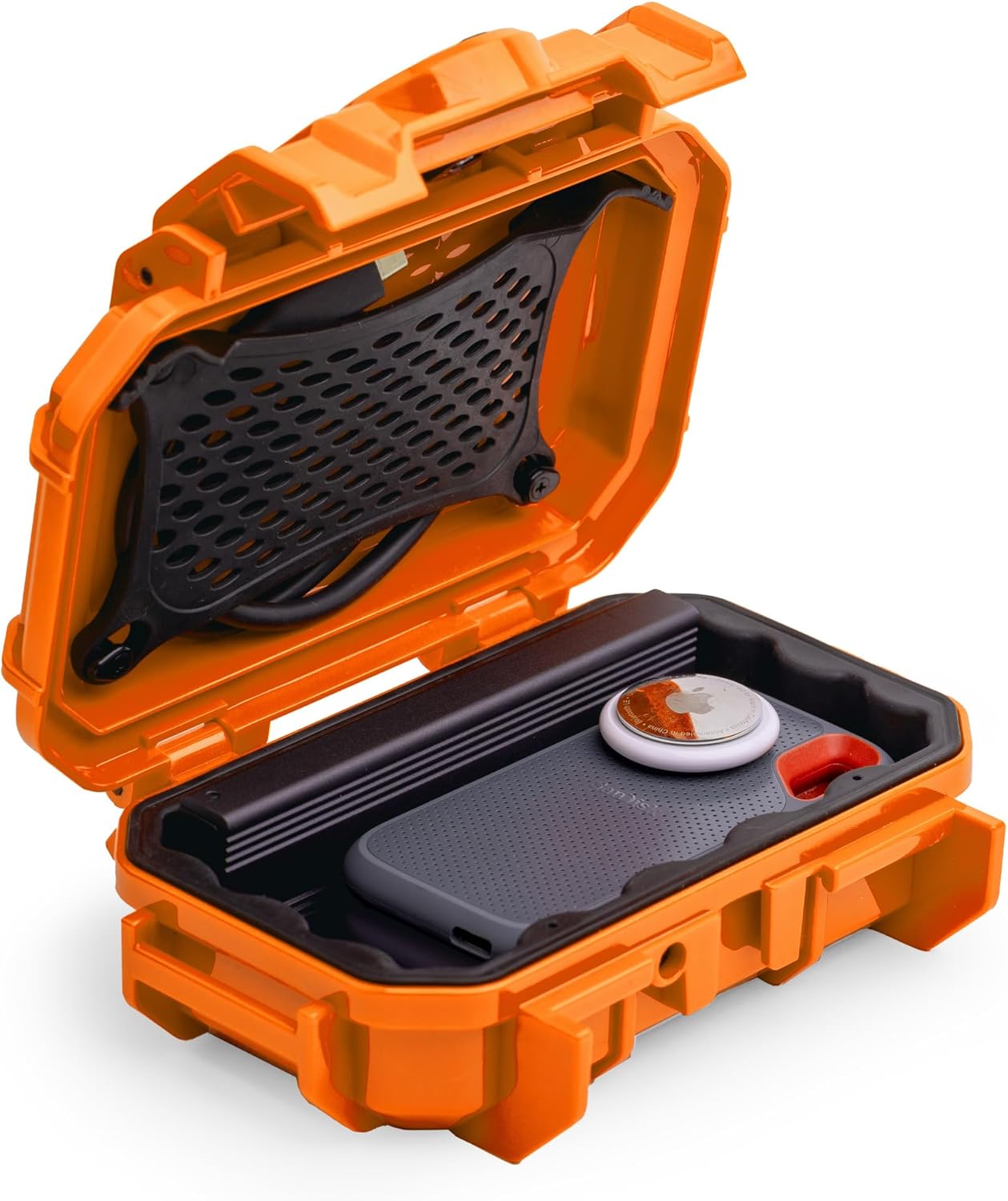 Evergreen 52 Waterproof Dry Box Protective Case - Travel Safe/Mil Spec/USA Made - for Cameras, Camping, Fishing, Hiking, Traveling, Water Sports, Knives, Survival (Black)