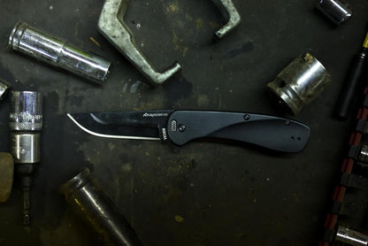 OUTDOOR EDGE RAZOR VX1 | Replaceable Blade EDC Folding Pocket Knife | 3" Stainless Blade, Gray Anodized Aluminum Handle, Reversible Pocket Clip | Outdoor, Camping, Survival, Utility